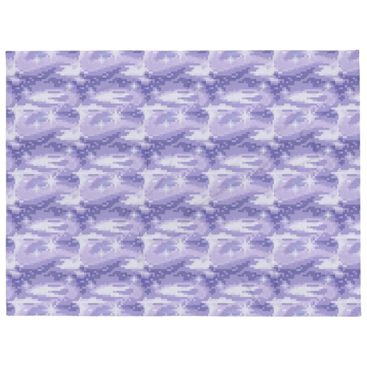 Starry Night Purple Pixel Blanket product image (2)