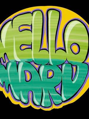 My first attempt at letter art #speedart #art #procreate #