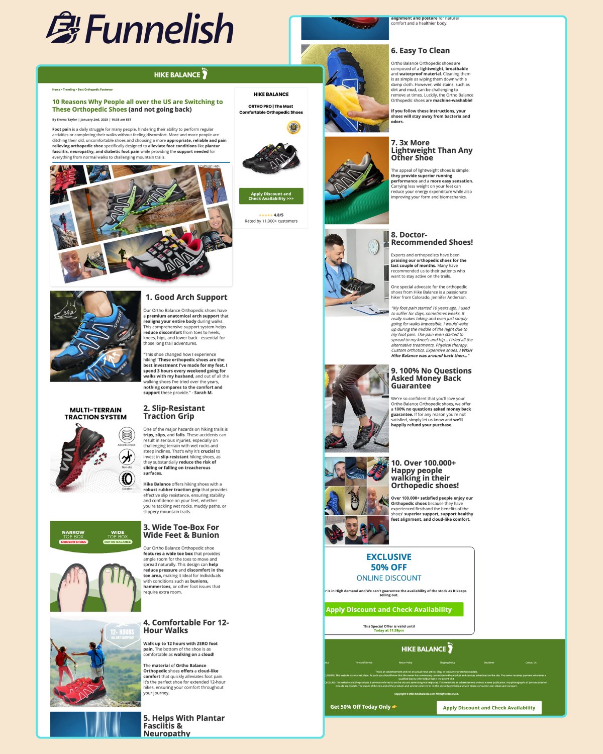 Hike Balance Listicle Page | Funnelish Template product image (1)