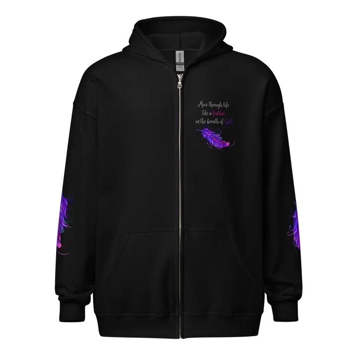 Feather of Inspiration Zip Hoodie product image (1)