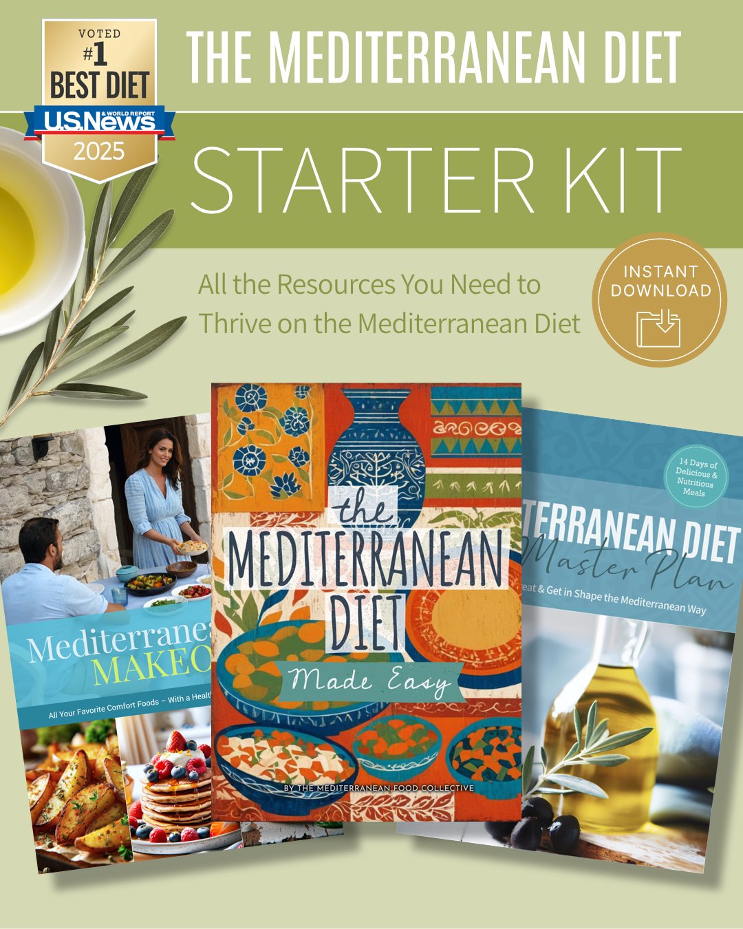 The Mediterranean Diet Starter Kit (Ebook Bundle) product image (1)