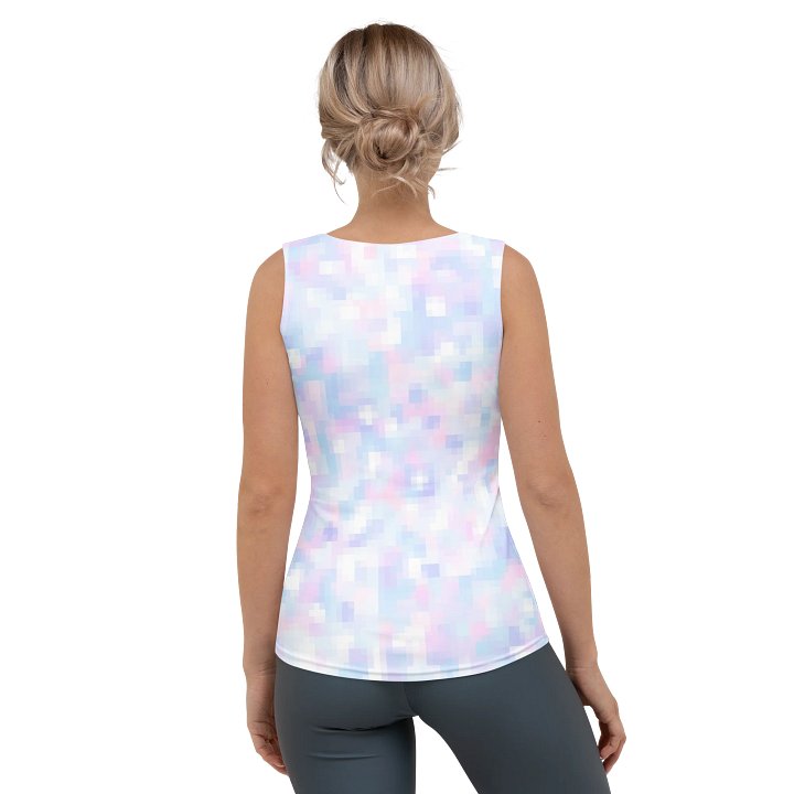 So Much Like Pink Vaporwave Fitted Tank product image (2)