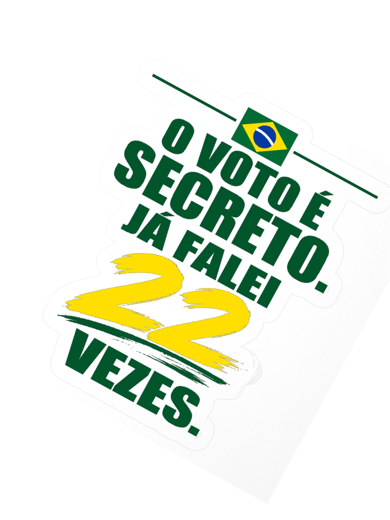 O Voto é Secreto Sticker | Adesivo product image (2)