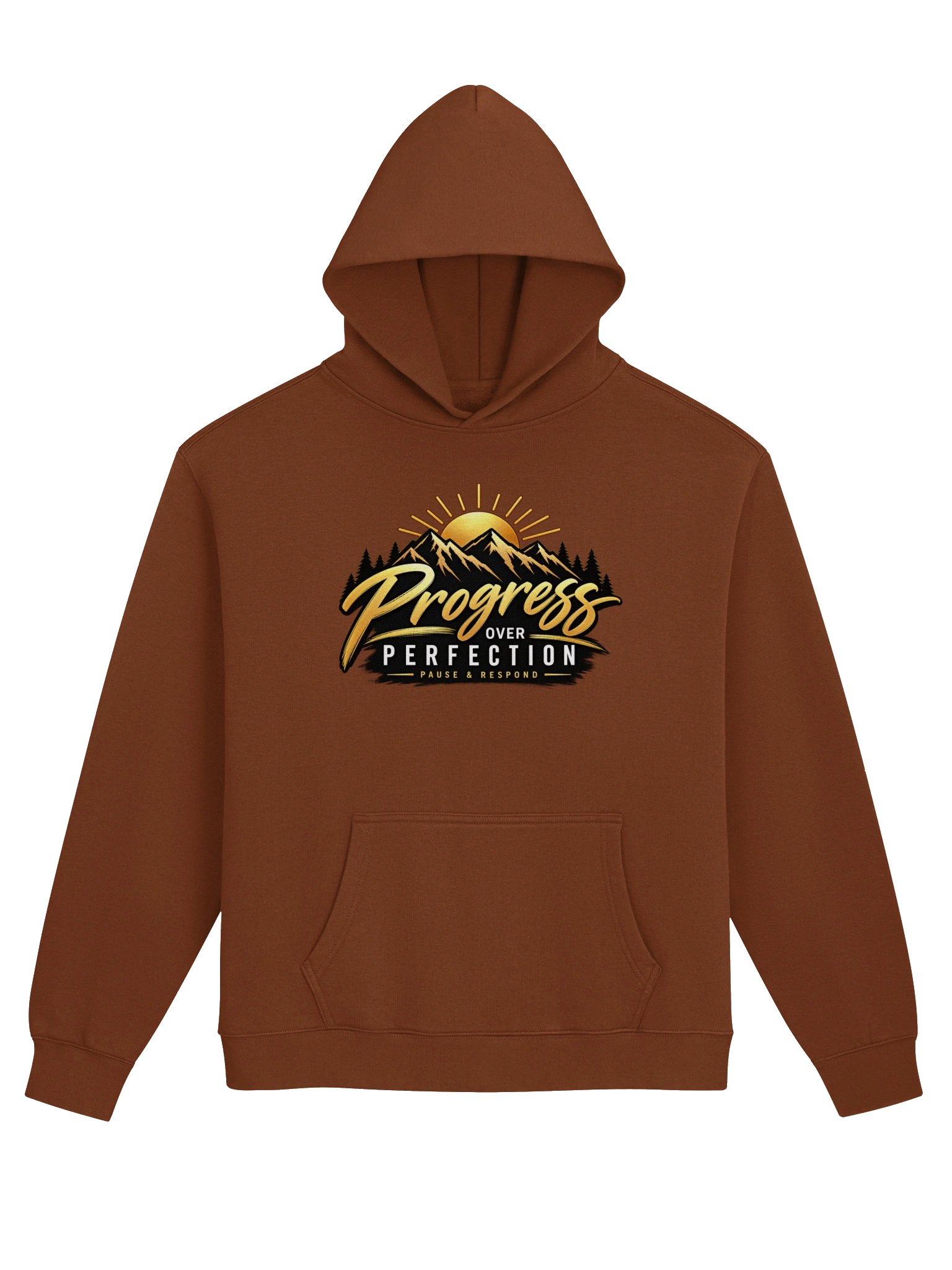 Pause & Respond Signature Progress Hoodie- Clay product image (1)