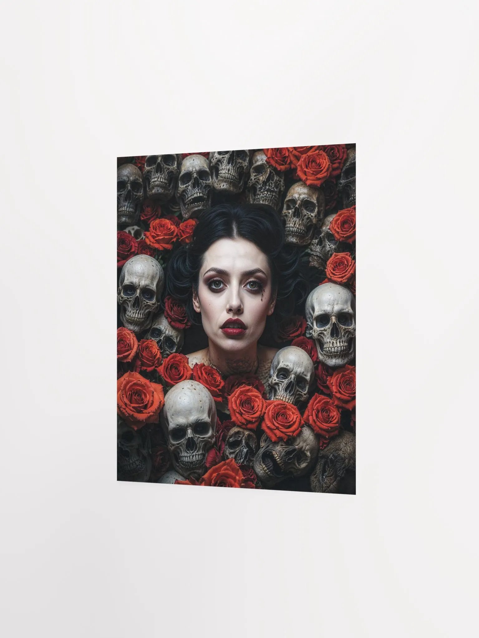 Gothic Skulls and Roses Matte Poster product image (18)