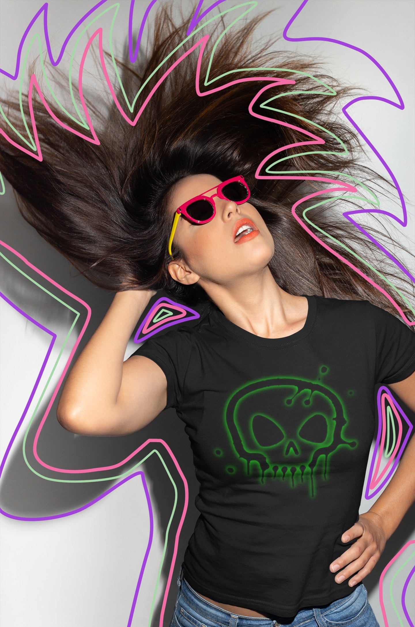 T-Shirt: The Neon Skull product image (5)