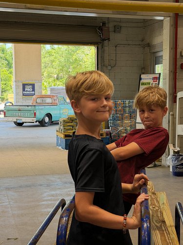 Quick trip to @loweshomeimprovement with the boys and the ‘ol shop truck. Got a killer shop project video in the works. #yeah...