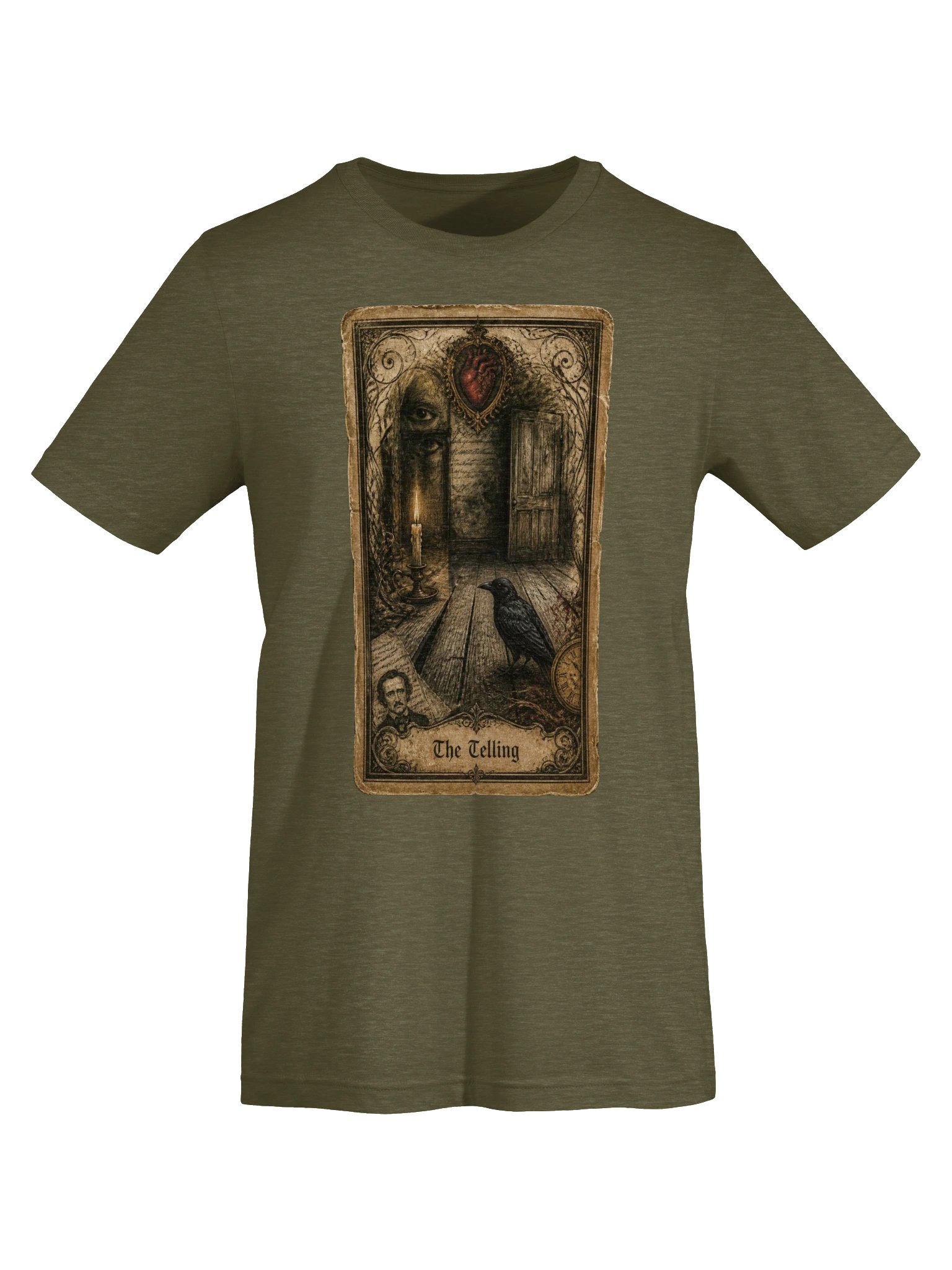 Edgar Allan Poe Tell Tale Heart Tarot Shirt, Gothic Literature Graphic product image (6)