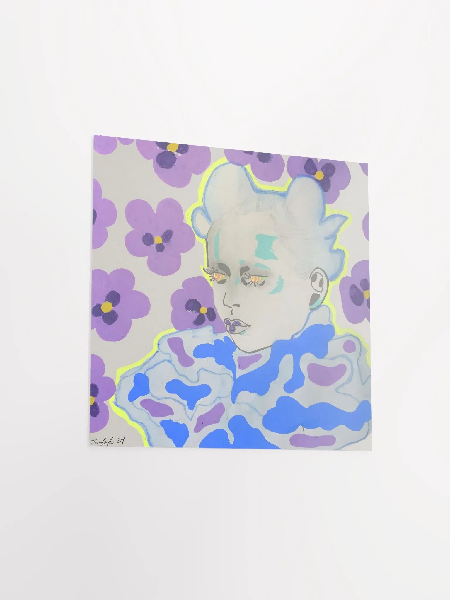 Flower Power Square Matte Print product image (11)