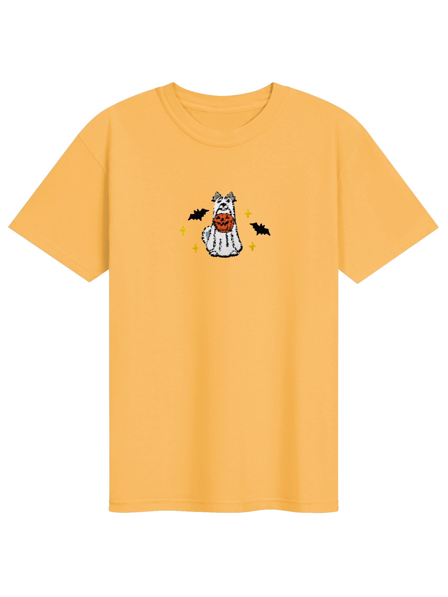 Halloween Alaskan Malamute(Gray & White) Embroidered T-Shirt product image (33)