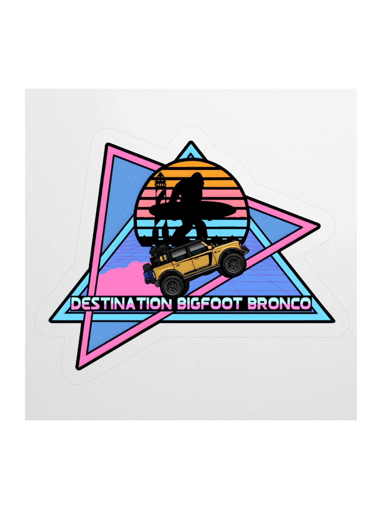 Destination Bigfoot Bronco JC Edition Retro-Inspired Decal (Multiple Sizes Available) product image (3)