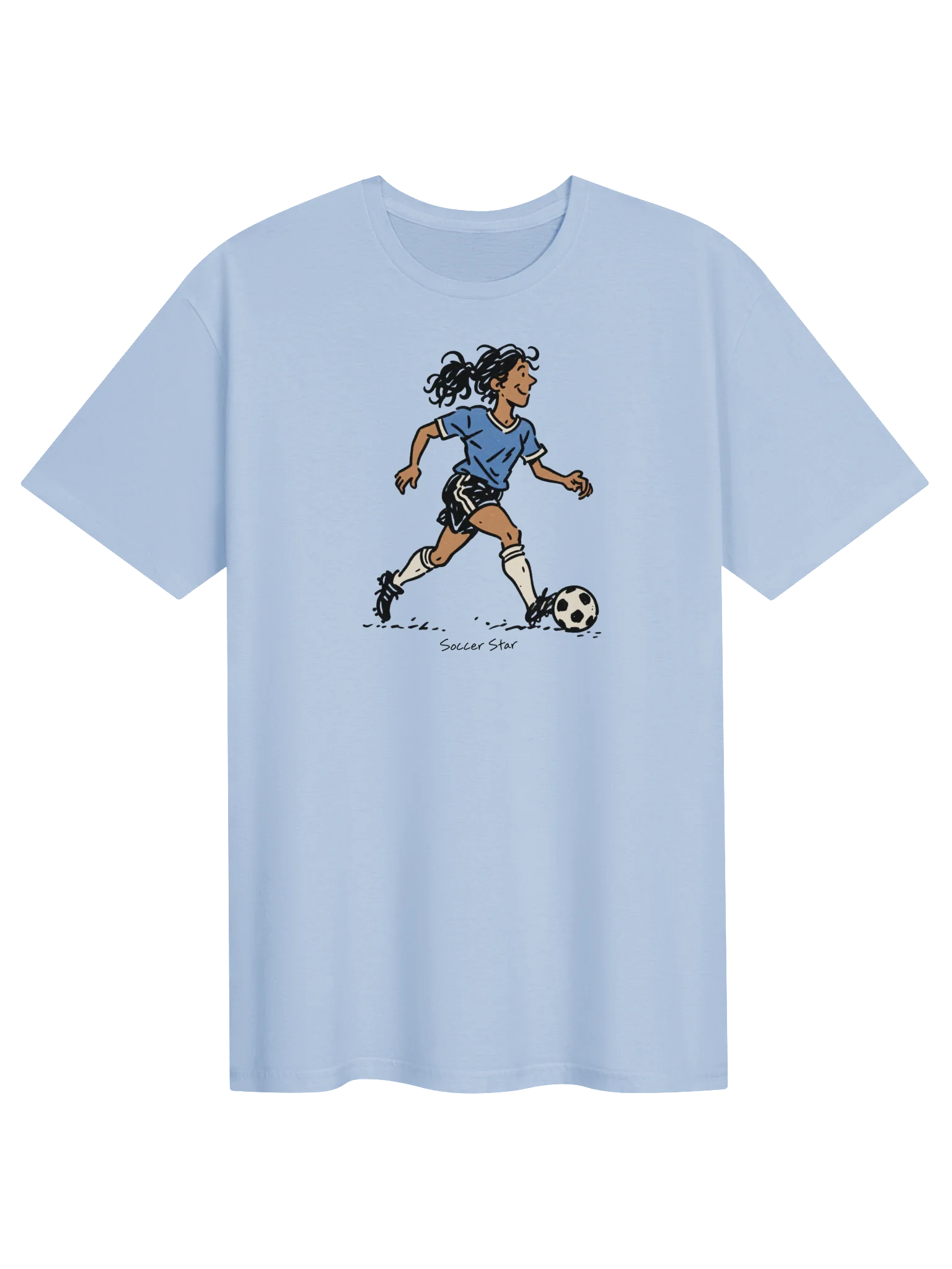 Soccer Star Cartoon Player T-Shirt product image (1)