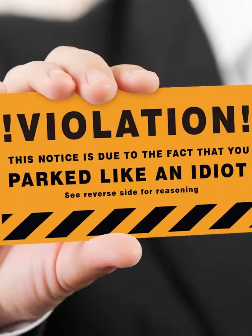 Humourous Parking Violation Cards 3.5 x 2 inch Prank Funny Cards Fake Ticket Mini Portable Prank Props 50pcs product image (3)