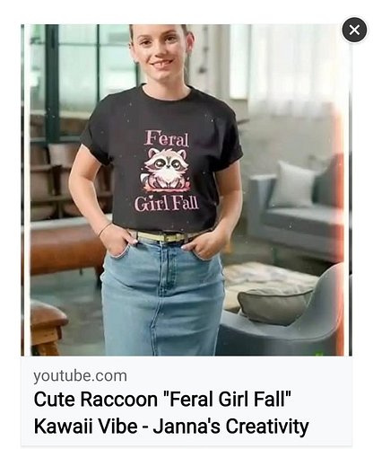I have a new YouTube short up. The Cute Feral Girl Fall design. 

#YouTube #shorts #feralgirlfall #kawaii