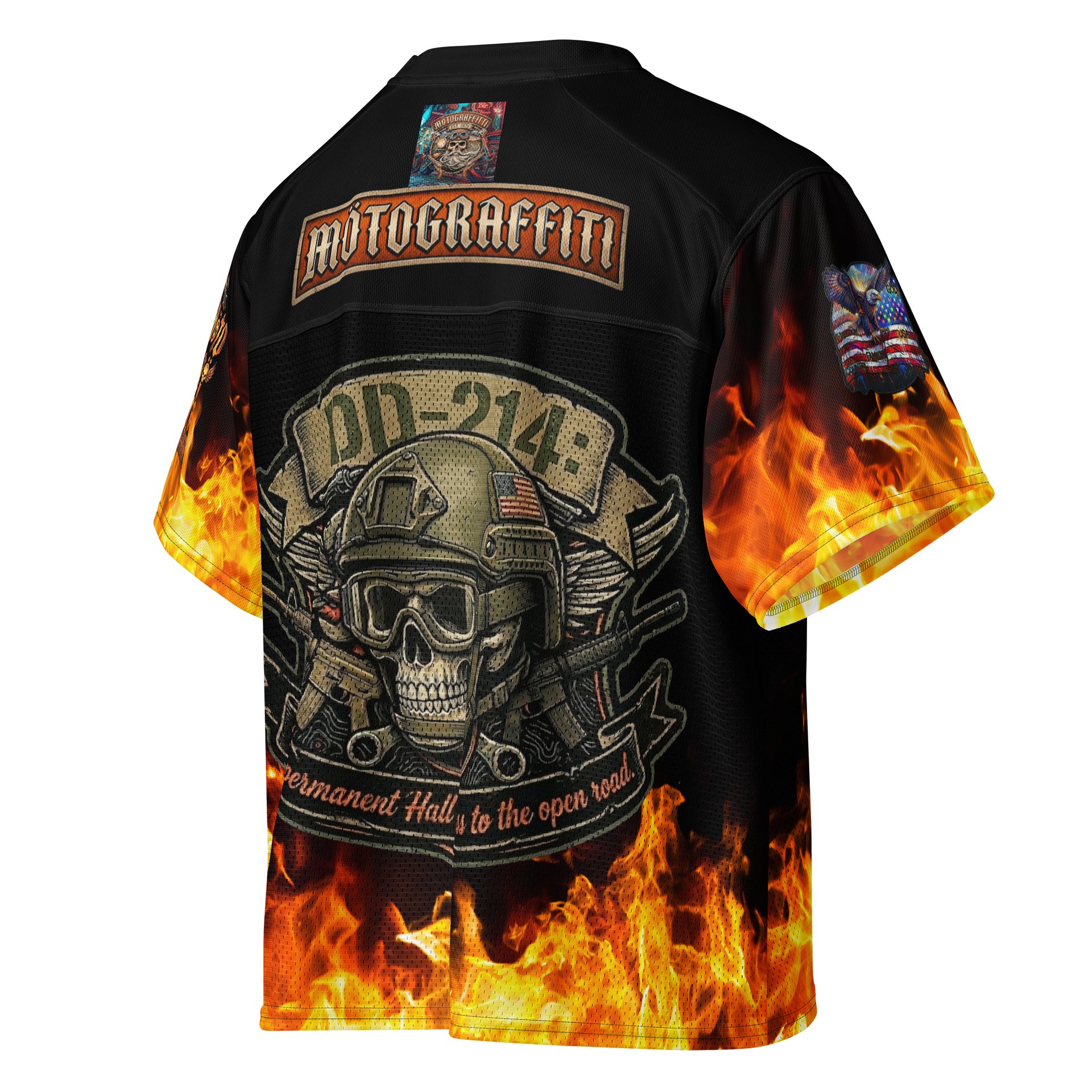 MötoGraffitti DD214 Football Jersey product image (4)