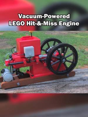 LEGO Hit-&-Miss Vacuum Engine | Red Flyer Watch the full vid on my yt: https://youtu.be/78WE0EAQ-Z0 #lego #legoengine #legovacuumengine #hitandmiss