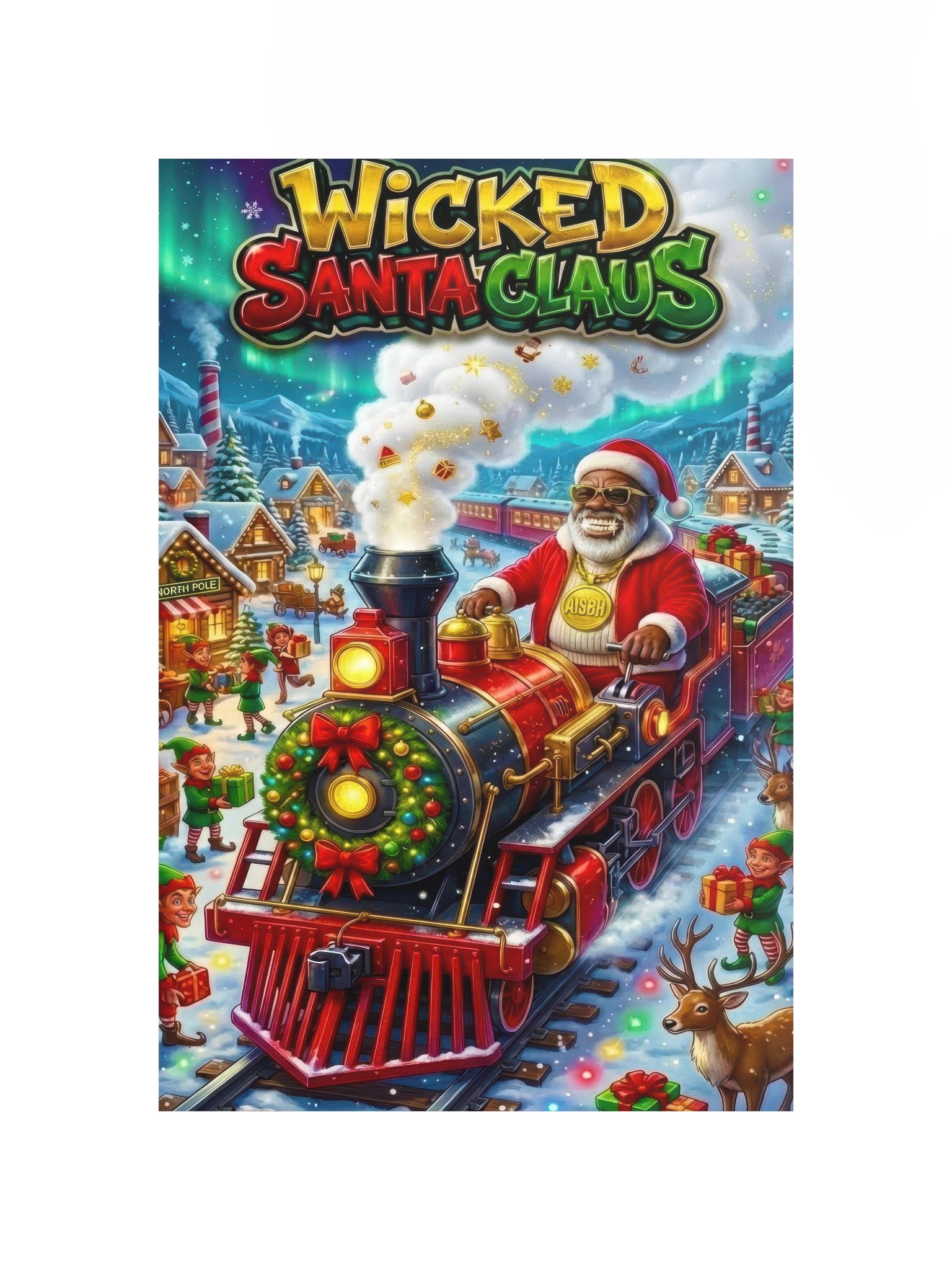 Wicked Santa Claus Festive Christmas Vibrant Matte Paper Poster product image (11)
