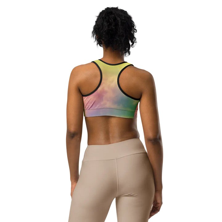 Blur cloud rainbow Design Sports Bra - V12 product image (1)