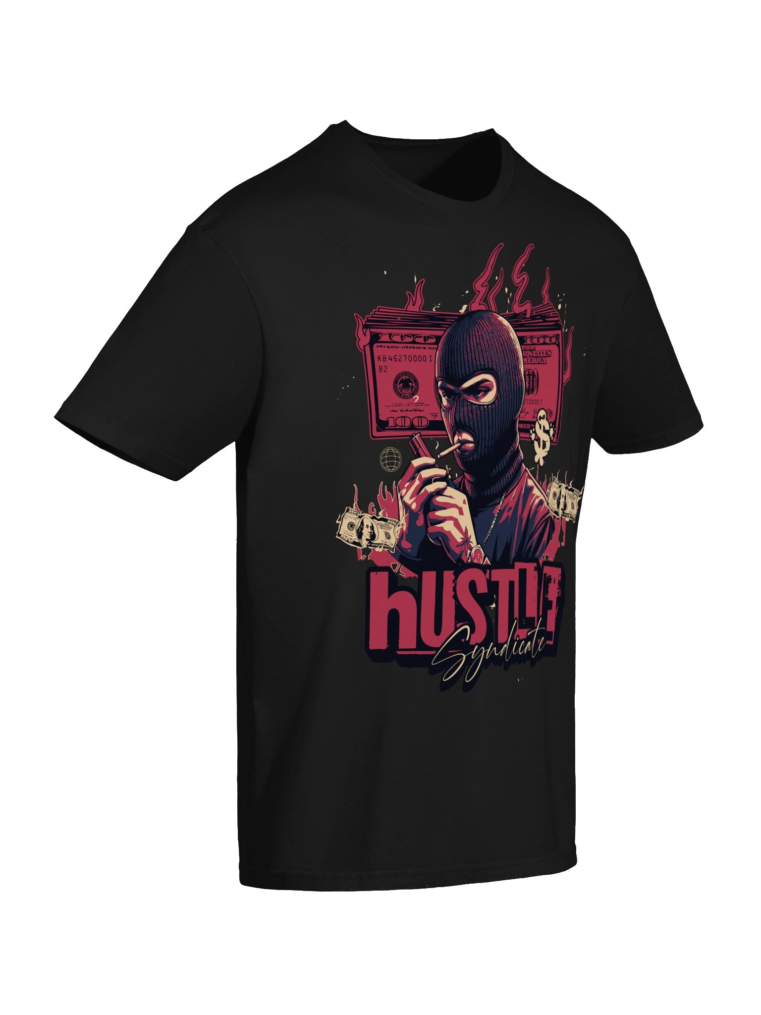 Hustle Syndicate Balaclava Graphic Unisex Softstyle T-Shirt product image (5)
