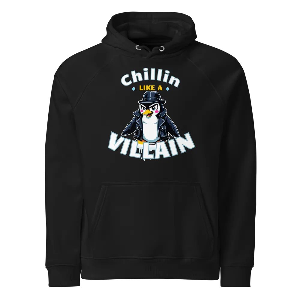 Chillin' Penguin Eco Raglan Hoodie product image (1)
