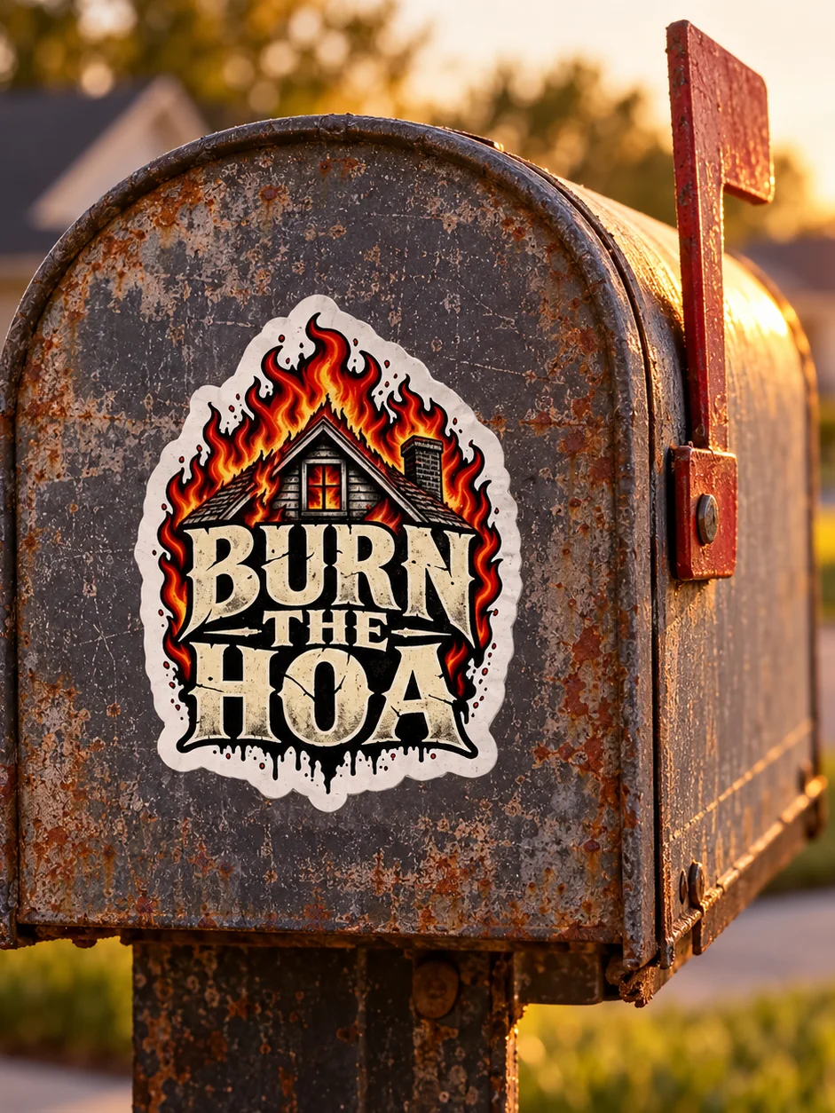 Burn the HOA Sticker product image (1)