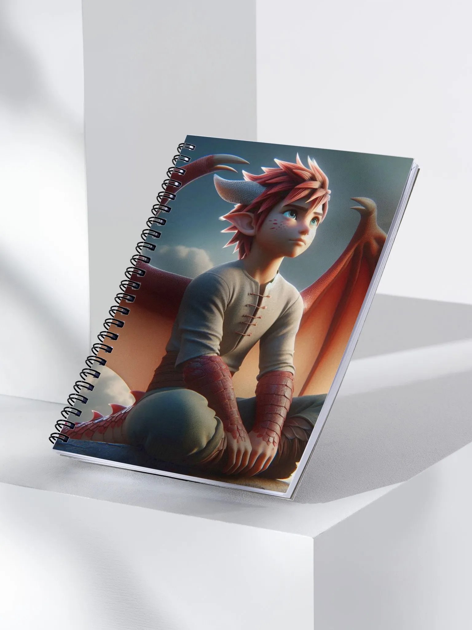Spiral Notebook | Scionryu Half Dragon Child product image (3)