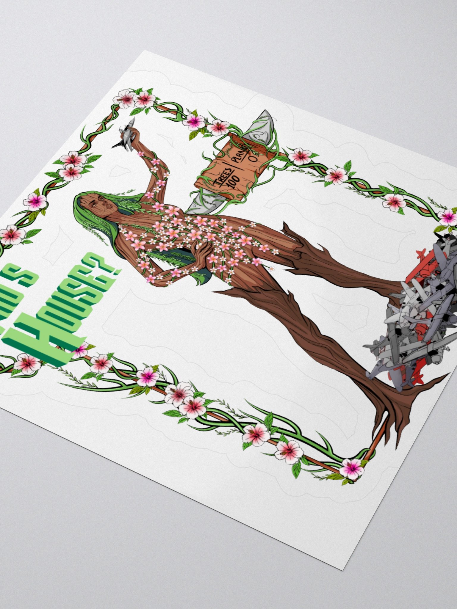 "Who's House, Groot's House" Kiss Cut Sticker product image (7)