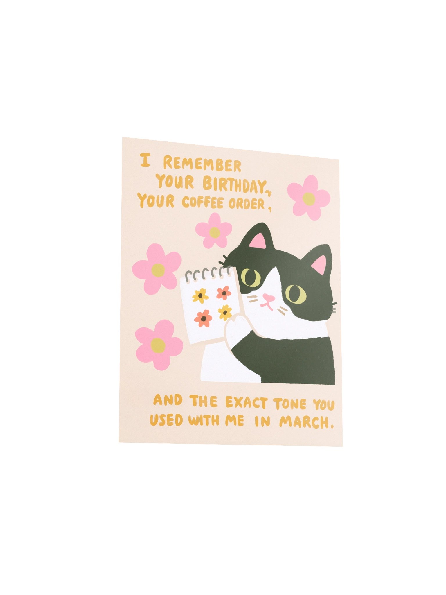 Cat Memory Quote Funny Flower Poster product image (10)