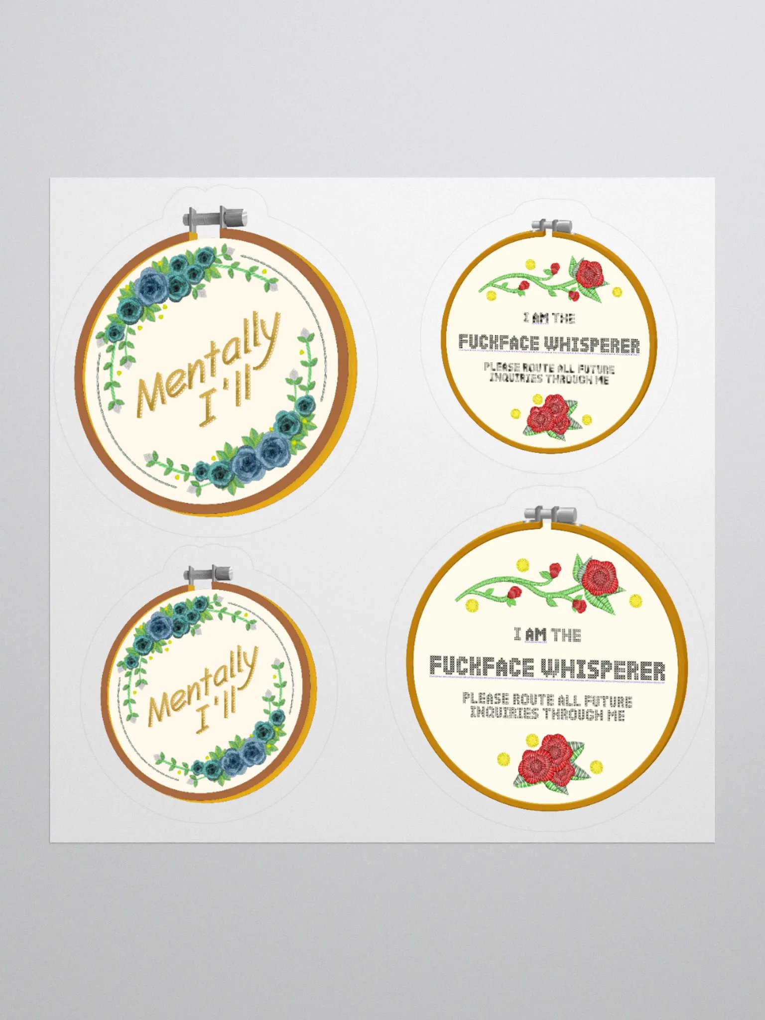 The Beauty of Embroidery sticker product image (1)