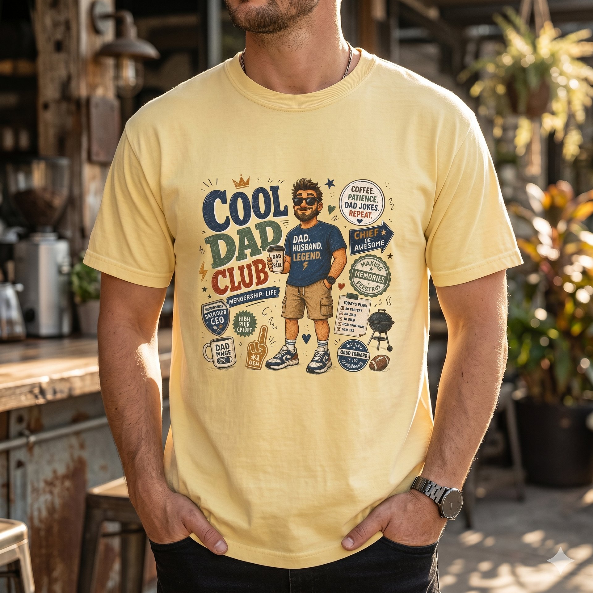 Cool Dad Club Vintage Graphic T-Shirt — Funny Father's Day Gift product image (4)