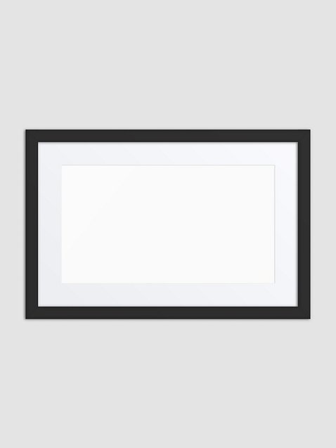 Photo showing Matte Paper Framed Poster With Mat (in)