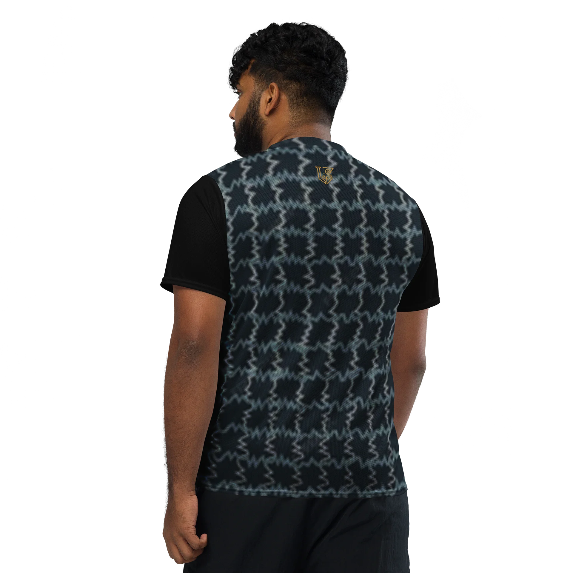 Lafate Store Designer Print Shirt Blue Multicolor product image (1)