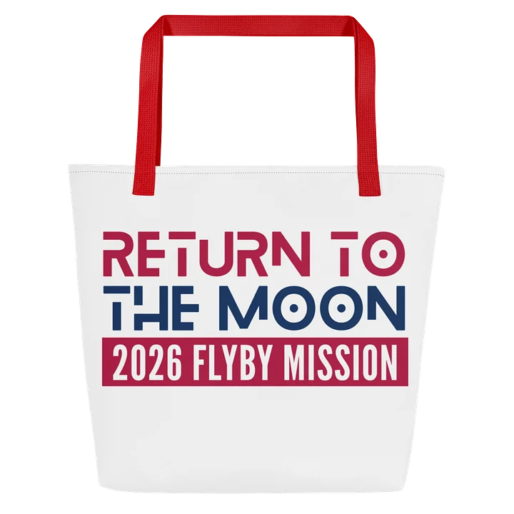 Mission to the Moon Tote Bag April 1 2026, USA Astronaut Space Tote, Reusable Everyday Bag product image (2)