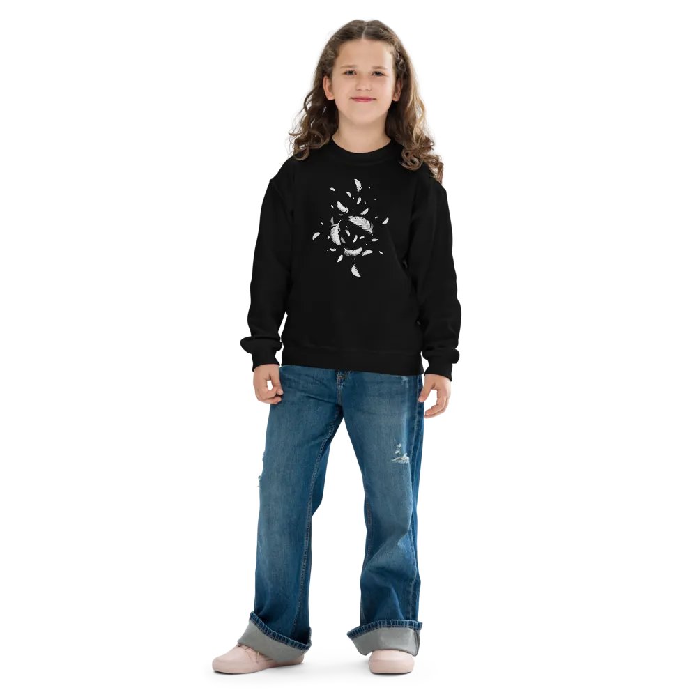 Feathered Whimsy Youth Sweatshirt product image (6)