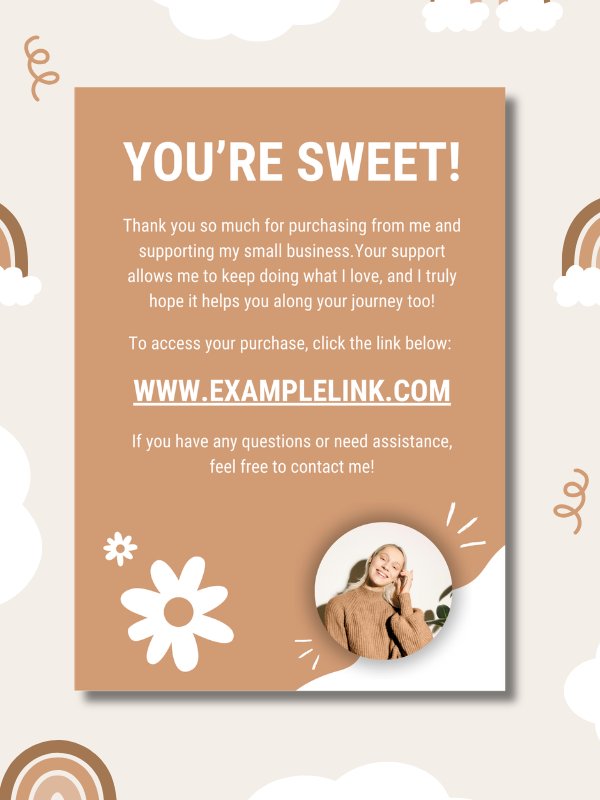MRR/PLR Etsy Thank You Cards for Business product image (5)