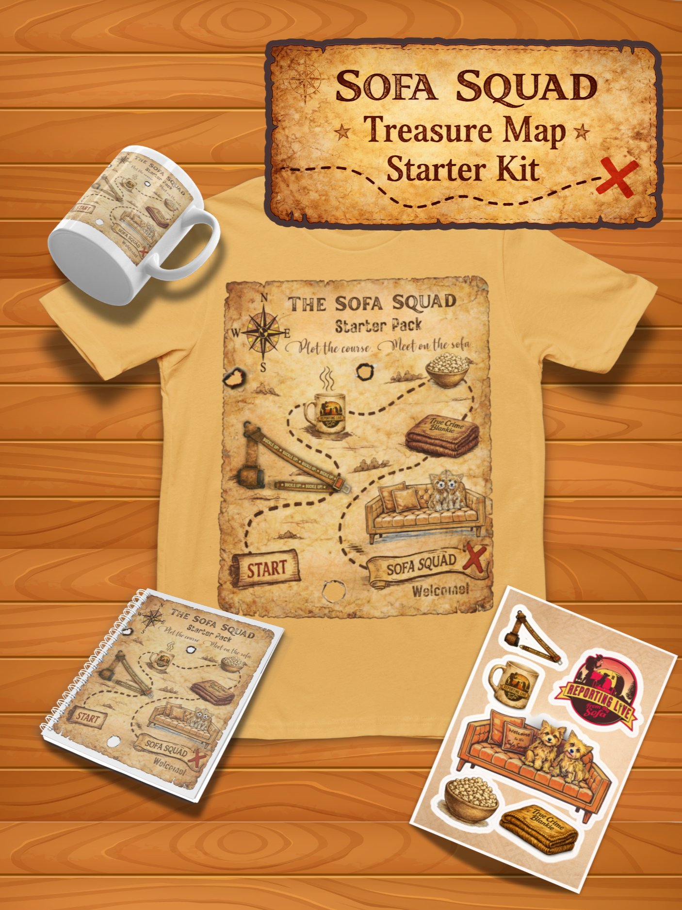 Sofa Squad Treasure Map Starter Kit Bundle product image (1)