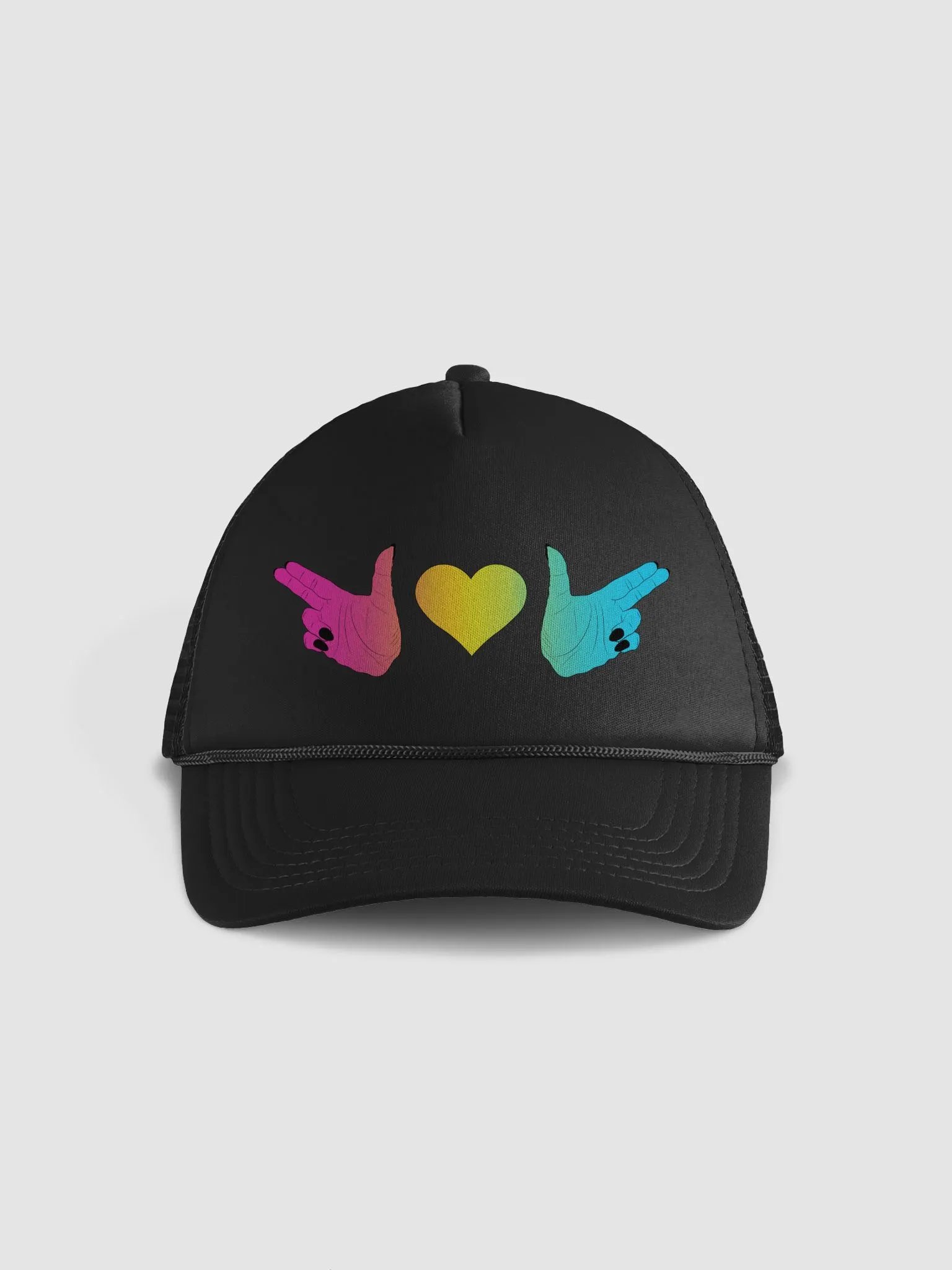 Finger Guns (pan flag) Hat product image (1)