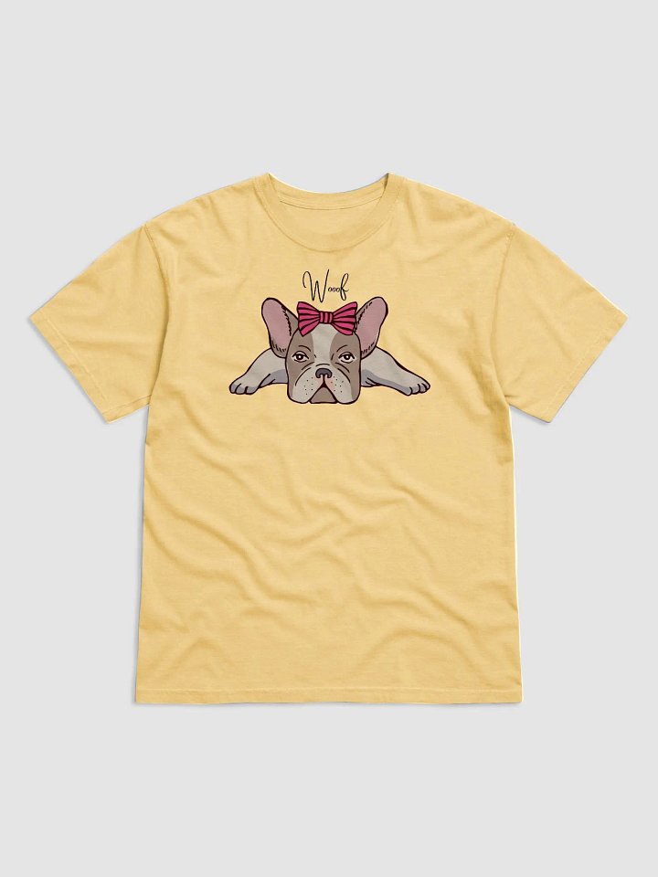 Girly French Bulldog Comfort Colors T-Shirt product image (2)