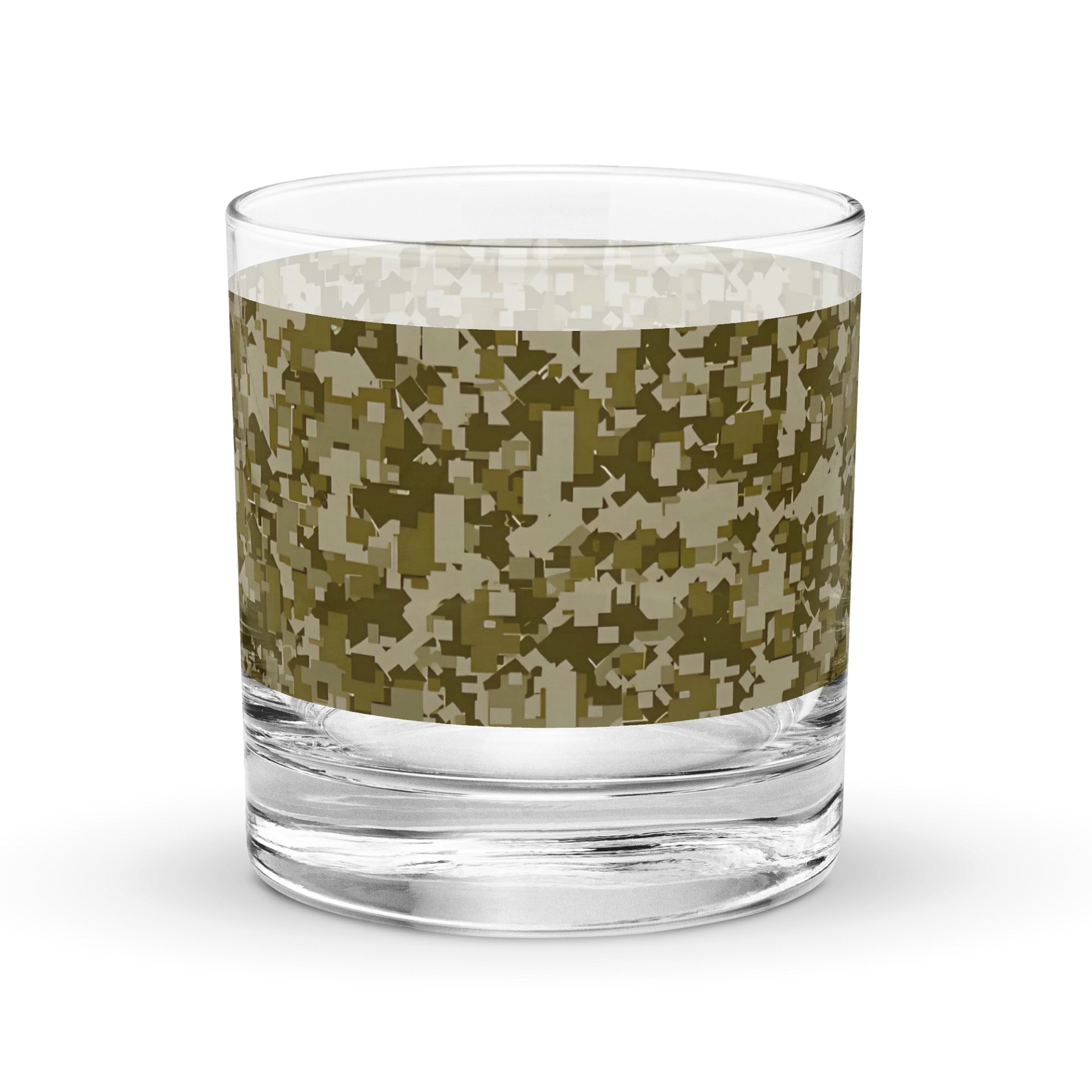 Pixelated Camo Rocks Glass product image (1)