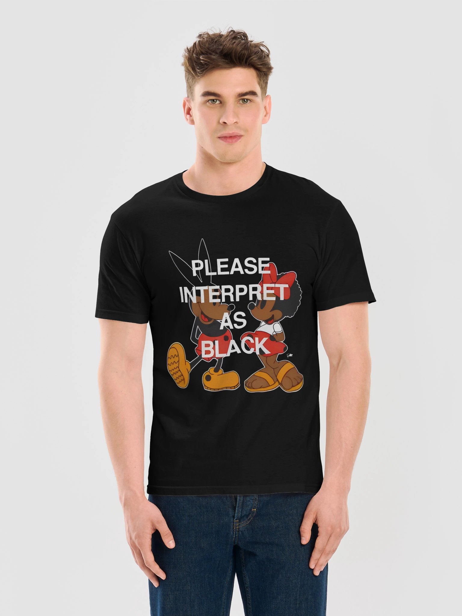 Please Interpret As Black Shirt product image (1)