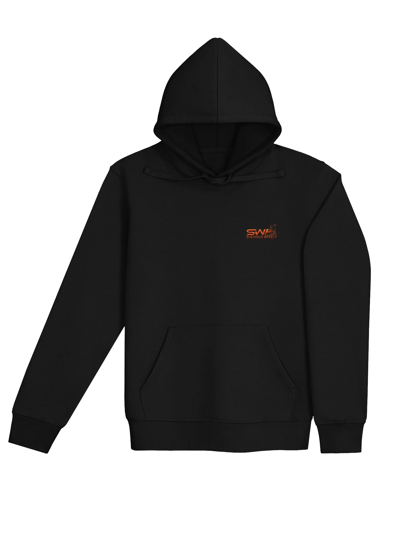 Embroidered SW Hoodie - Black/Orange (Chest) product image (4)