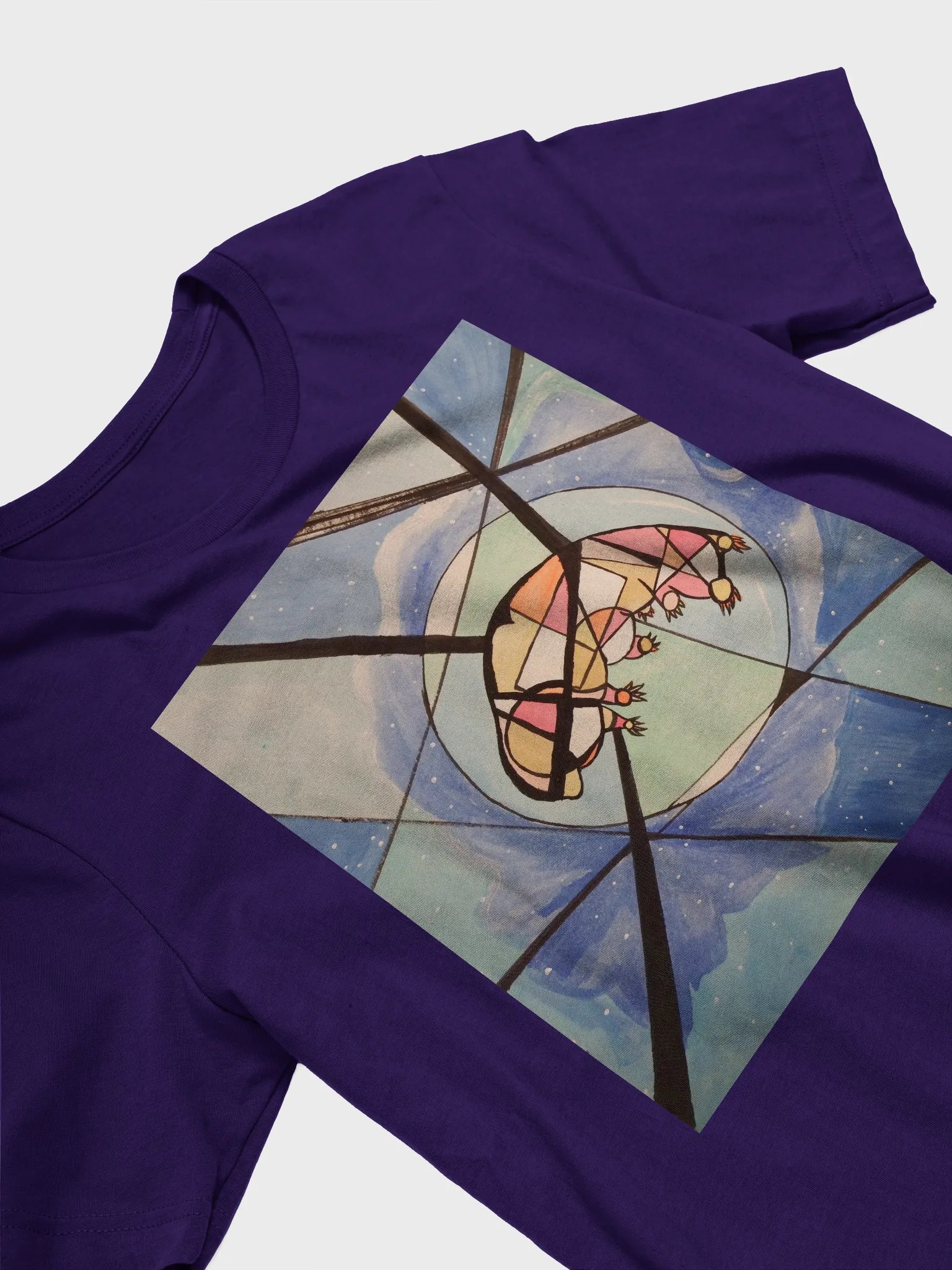 Cubism Painting: The Dream of a Tardigrade Bella+Canvas Supersoft T-Shirt by Bella+Canvas product image (3)