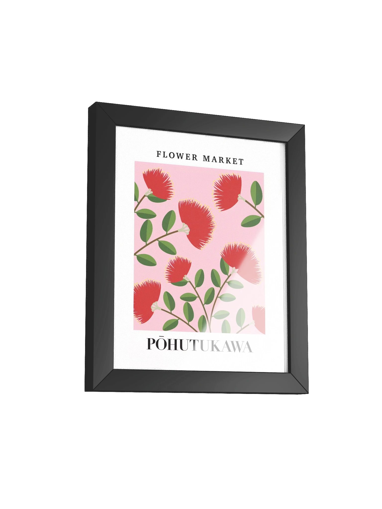 New Zealand Flower Market - Pohutukawa Flower - Framed Wall Art product image (16)
