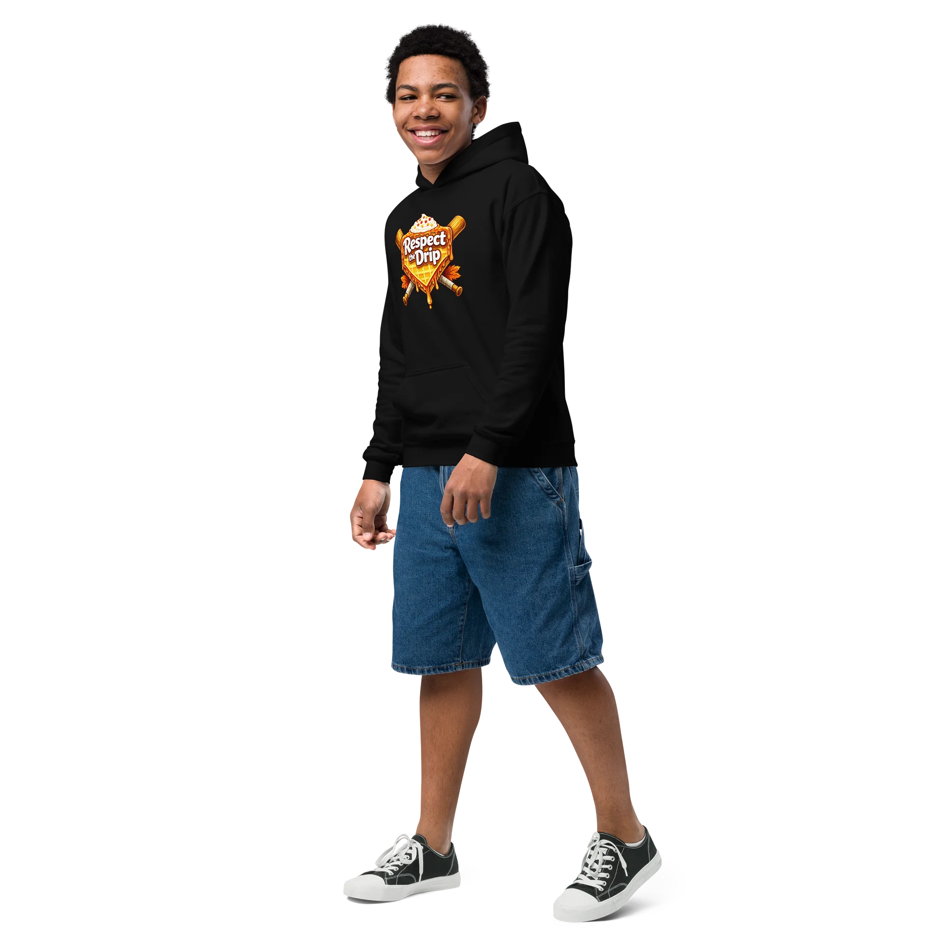 Respect the Drip Maple Sryup Baseball Hoodie product image (3)