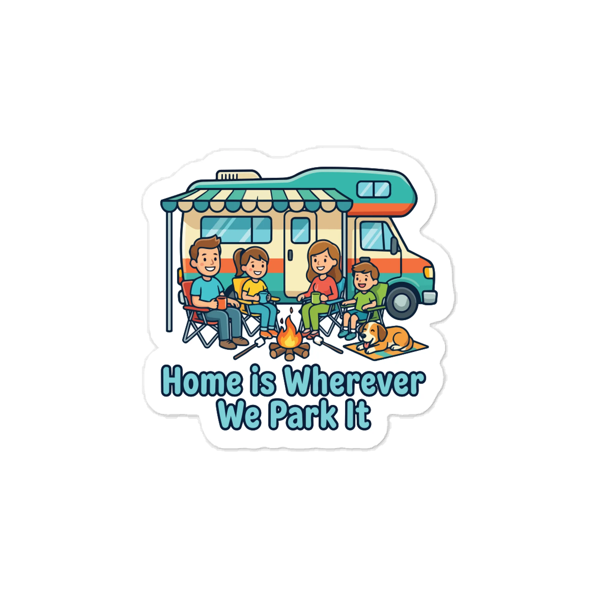 Home is Wherever We Park It Sticker product image (1)