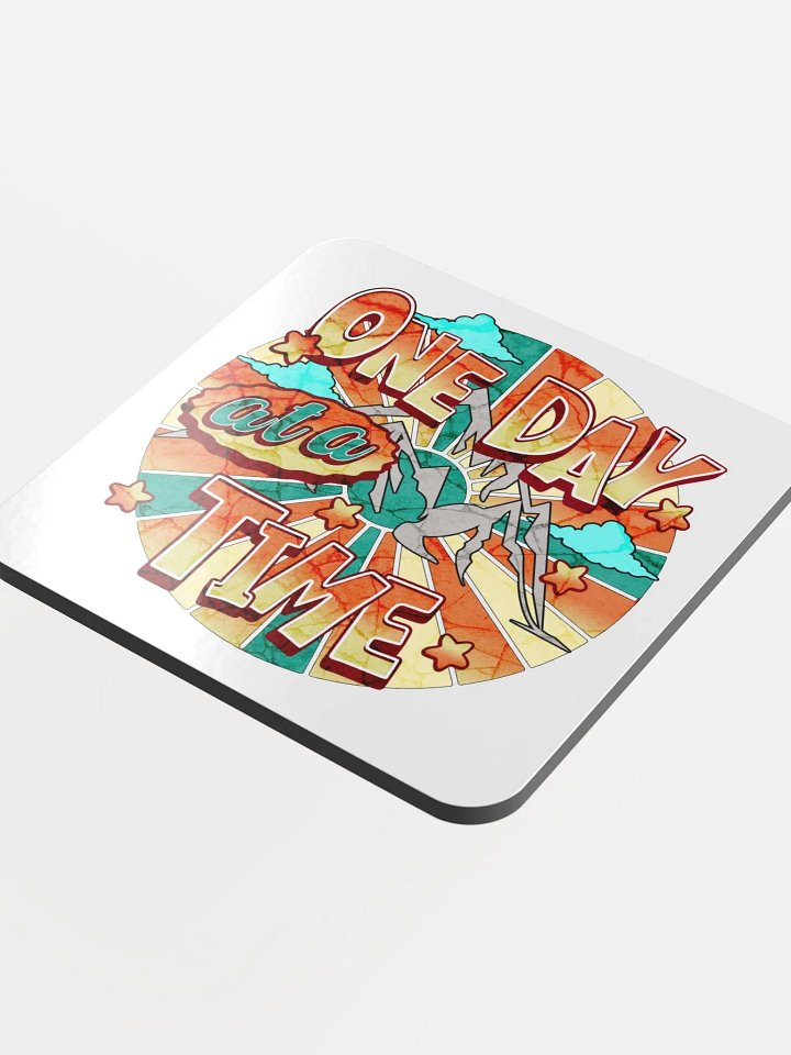 One Day At A Time Mountain Motivation Coaster Set product image (1)