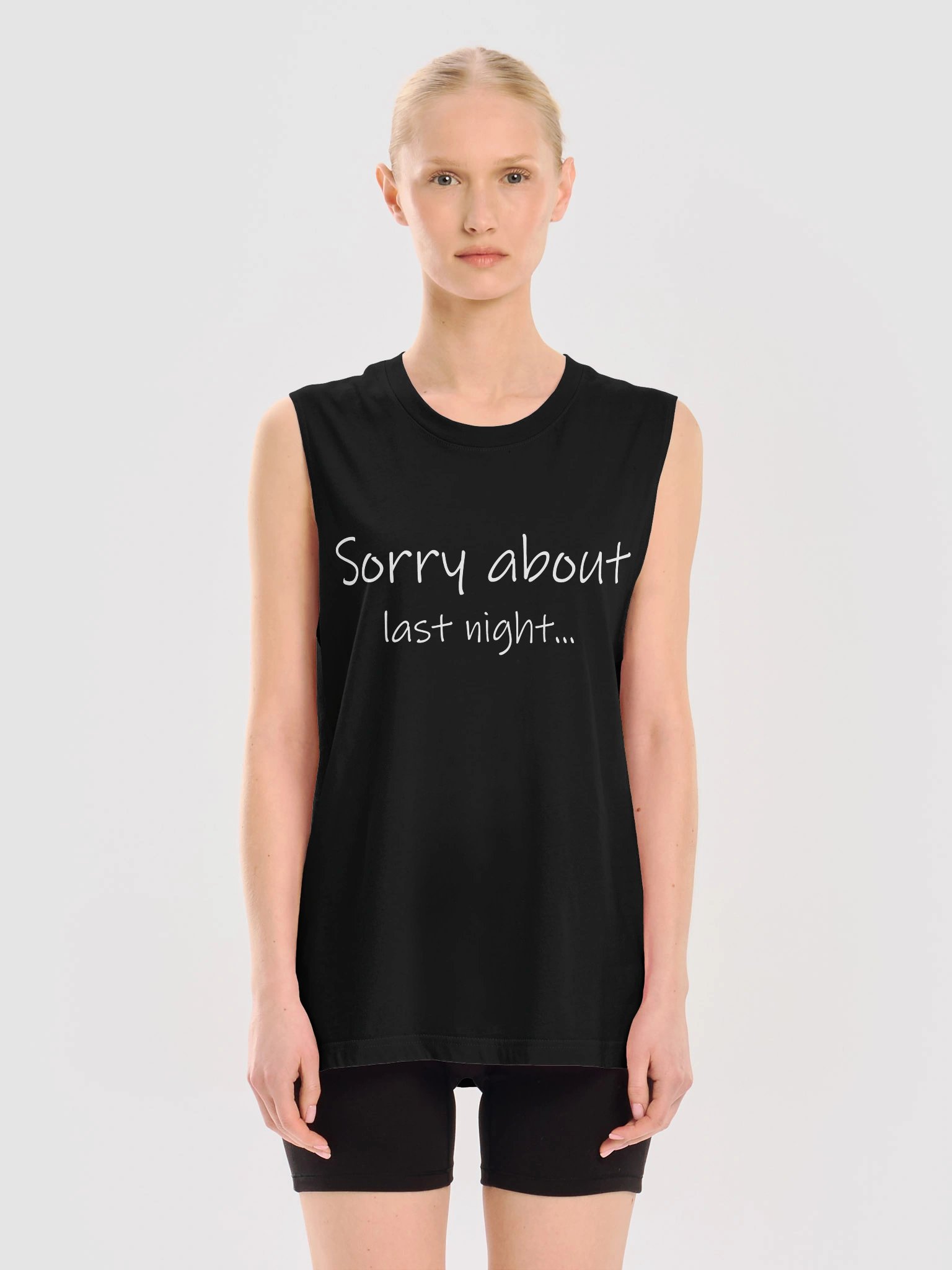 Sorry About Last Night Muscle Tank product image (3)