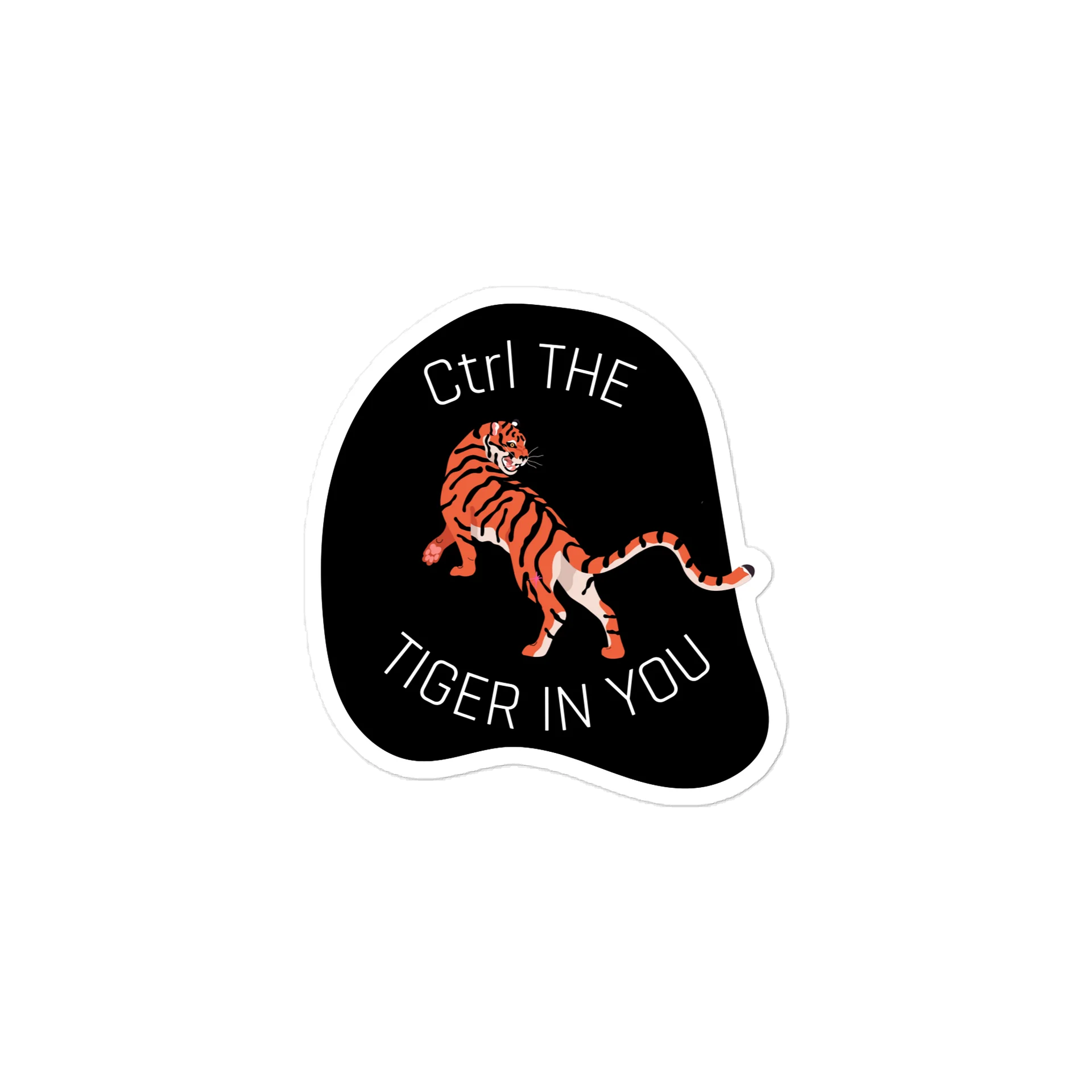 Ctrl the Tiger in You Sticker product image (1)