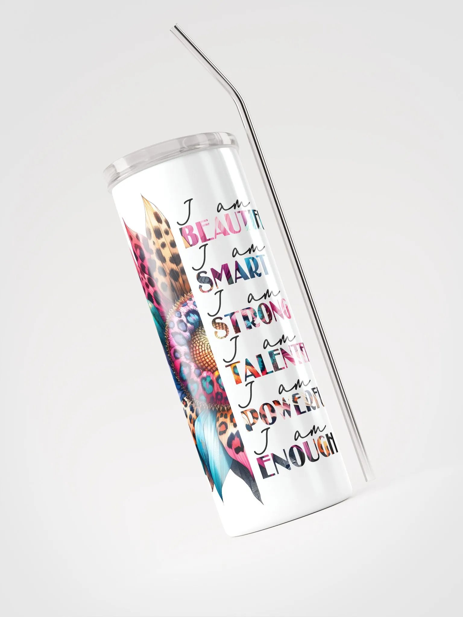 Empowerment Flower Tumbler: Embrace Your Strength! product image (4)