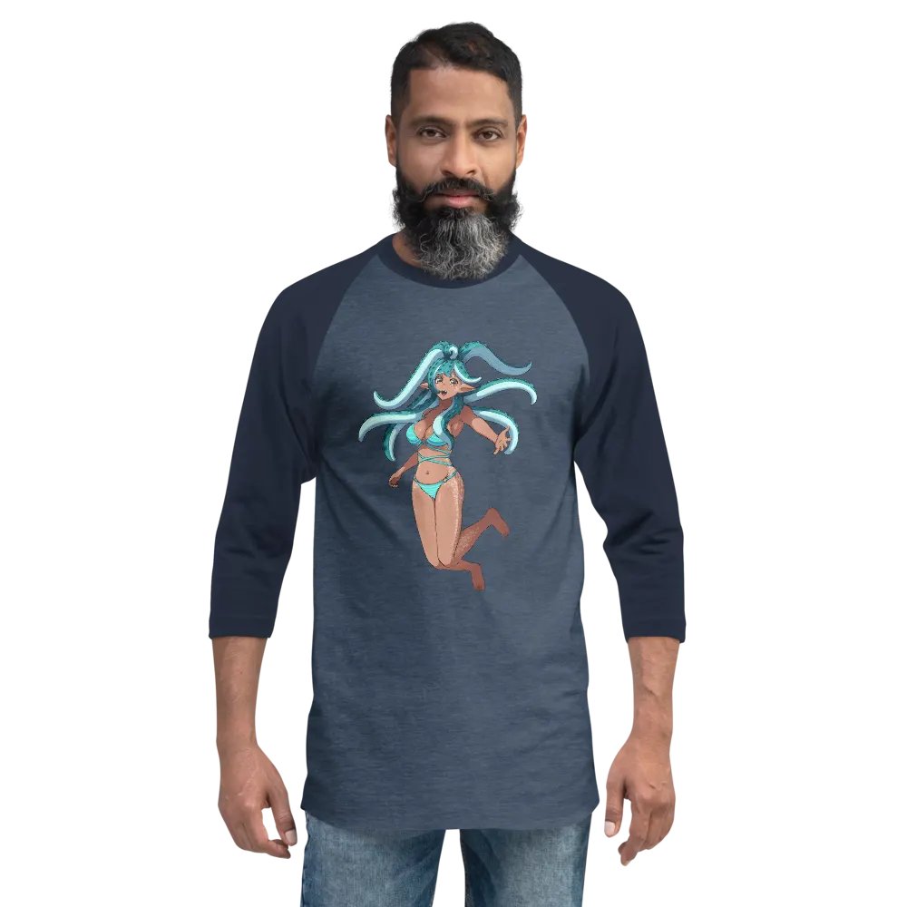 SquidorabL Swimming - Dark Blue Raglan product image (2)